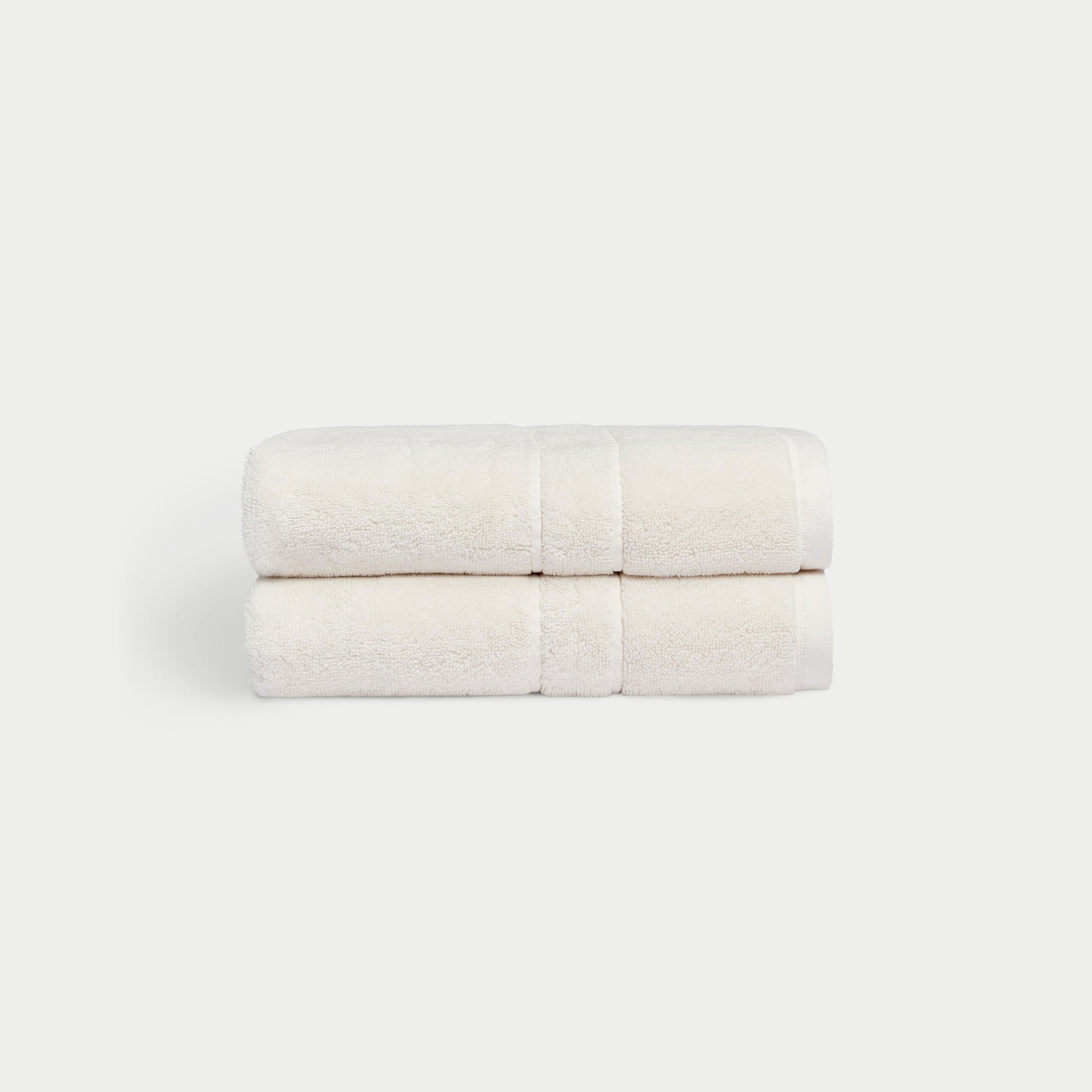 Premium Plush Hand Towels in the color Seashell. Photo of Complete Premium Plush Hand Towel taken with white background |Color:Seashell