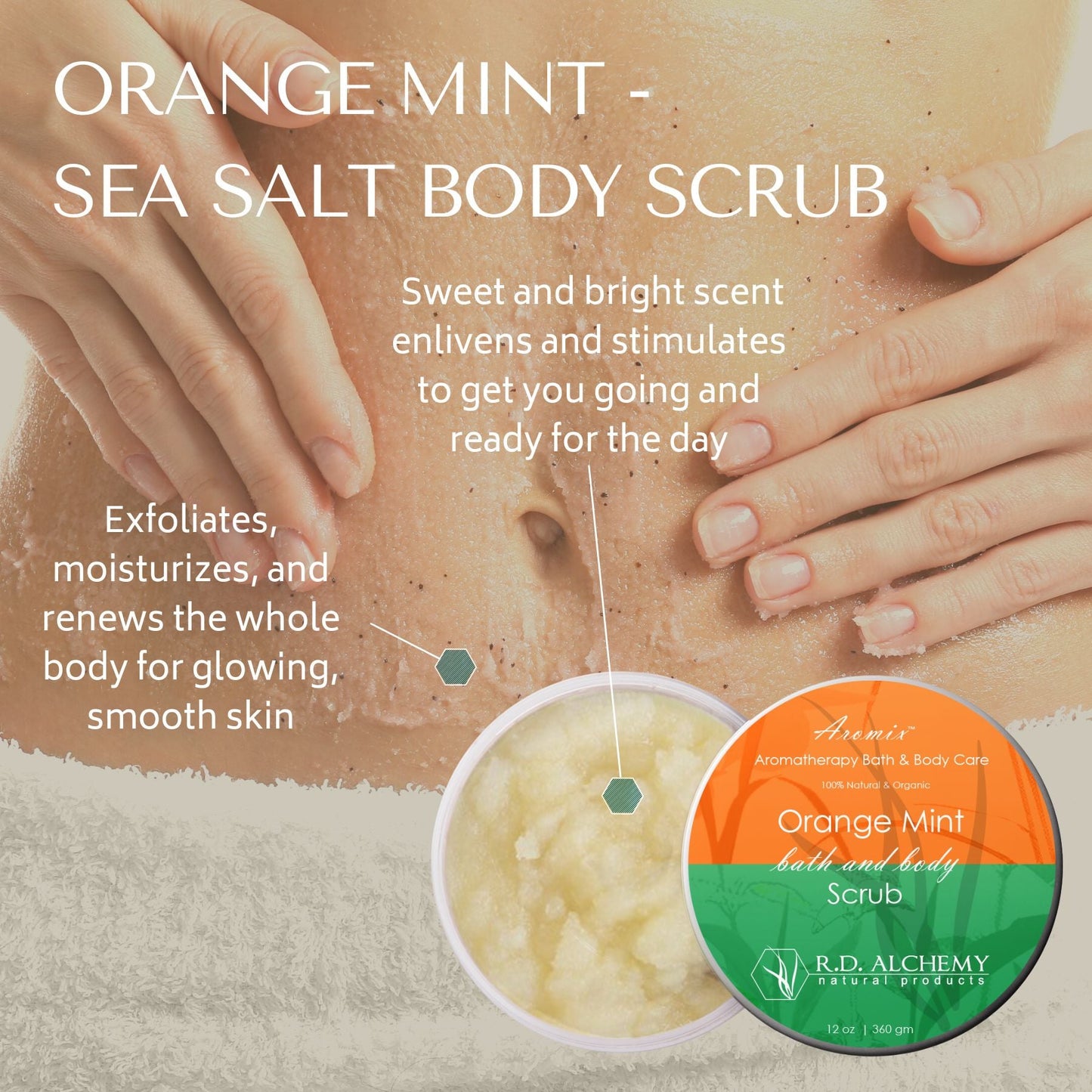 Orange Mint - Sea Salt Body Scrub