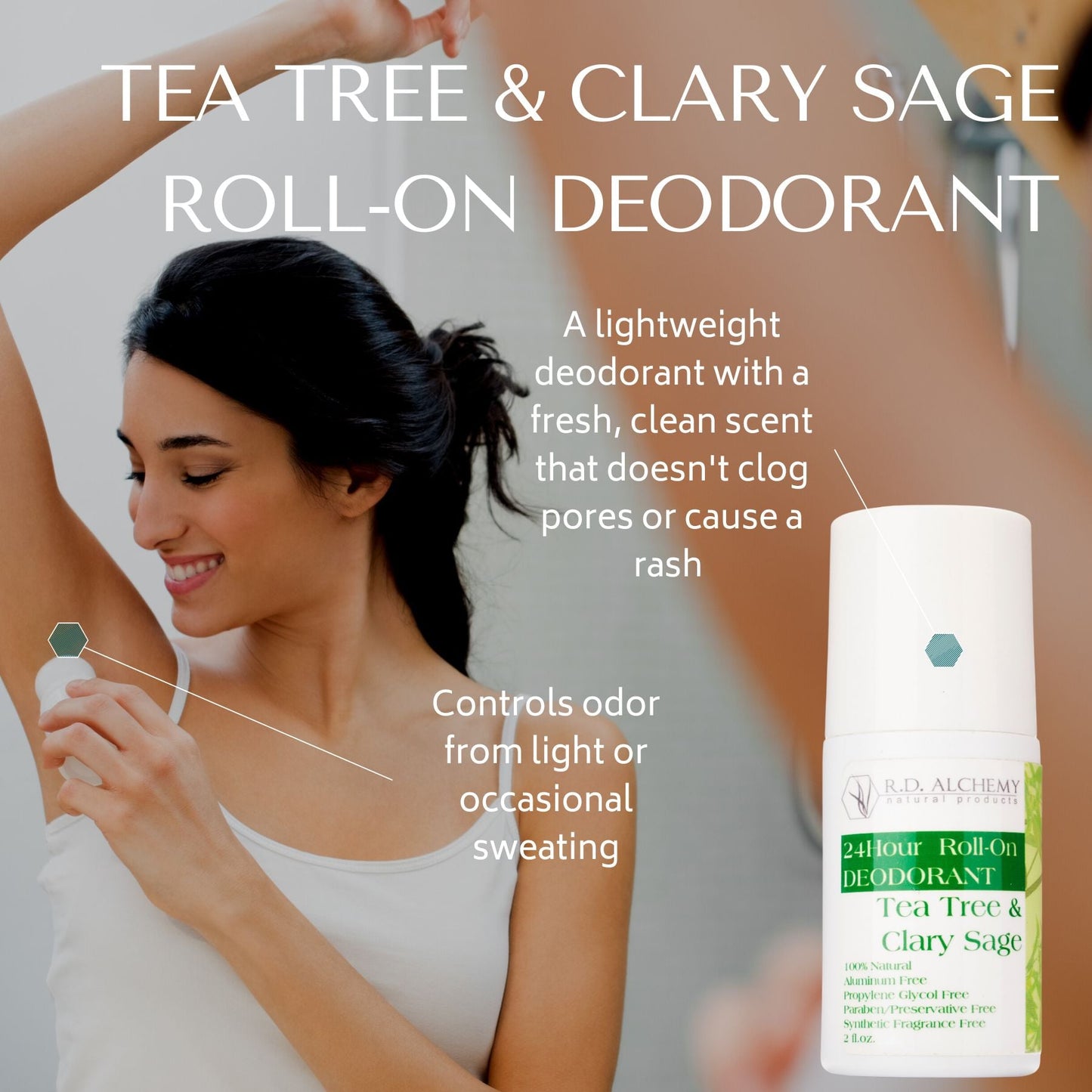 Tea Tree & Clary Sage Roll-On Deodorant