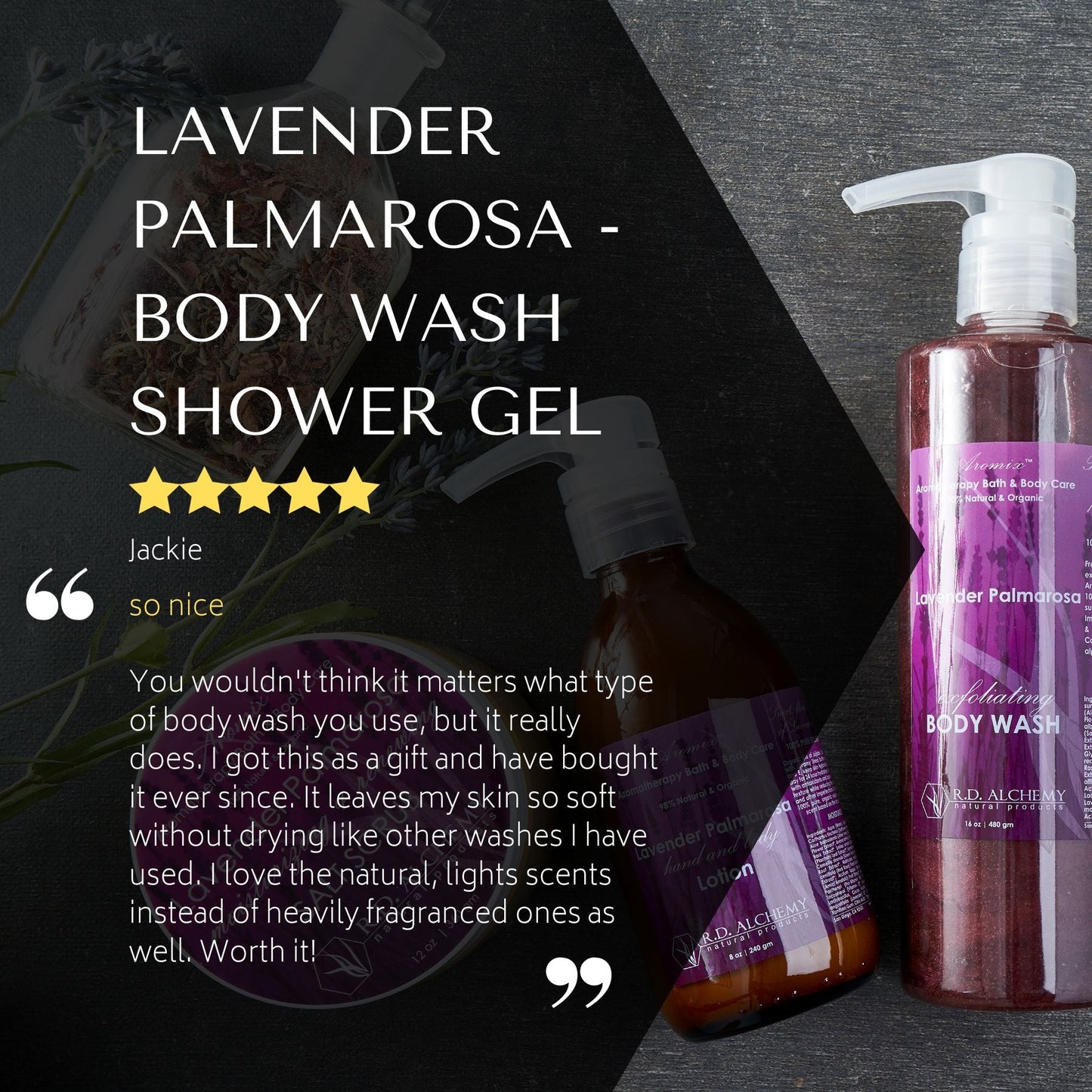 Lavender Palmarosa Body Wash Shower Gel