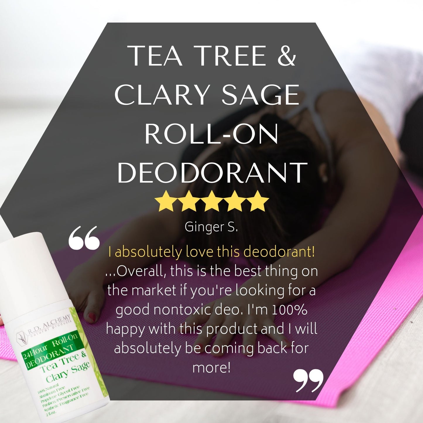 Tea Tree & Clary Sage Roll-On Deodorant