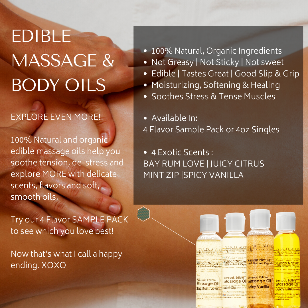 Sensual Edible Massage Oil - Sample Pack