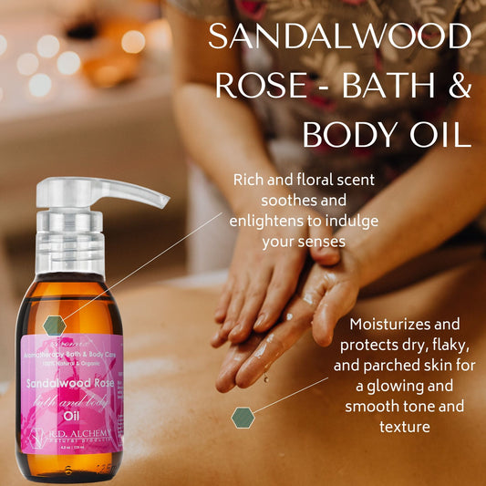 Sandalwood Rose - Bath & Body Oil