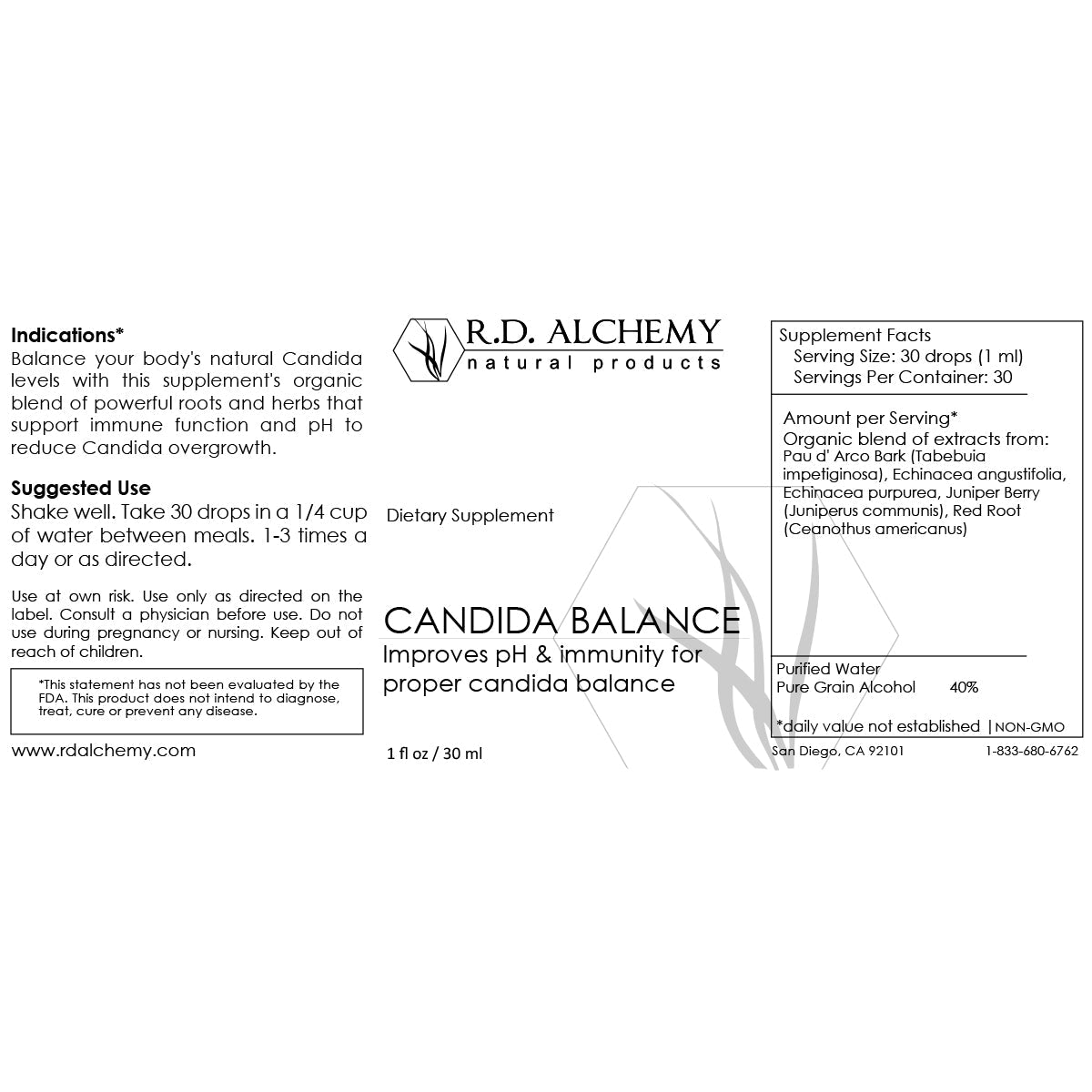 Candida Balance Extract Tincture