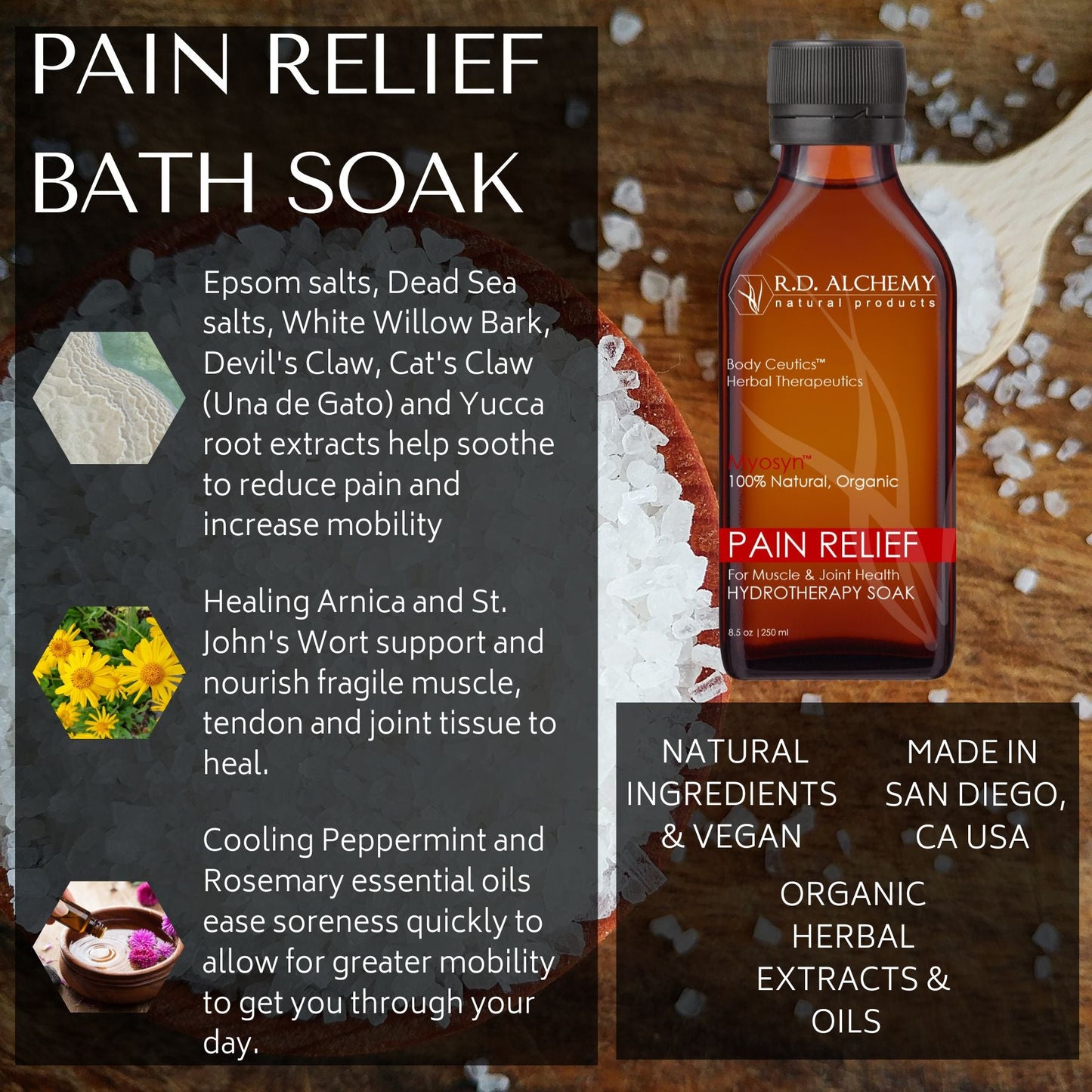 Pain Relief Hydrotherapy Bath Soak