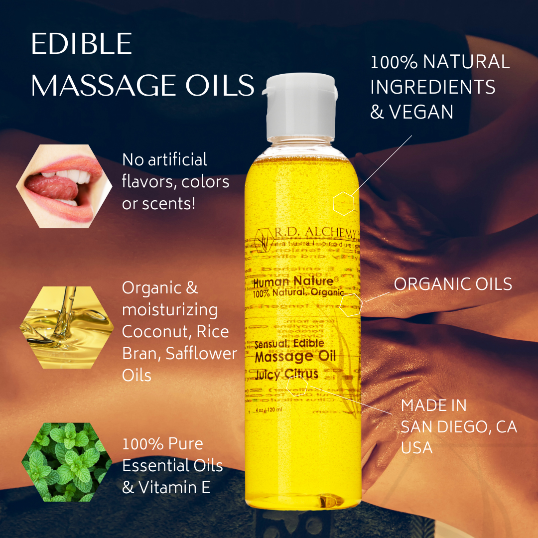 Sensual Edible Massage Oil - Sample Pack