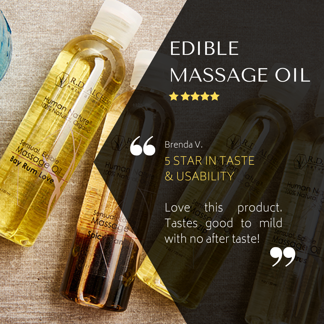 Sensual Edible Massage Oil - Sample Pack