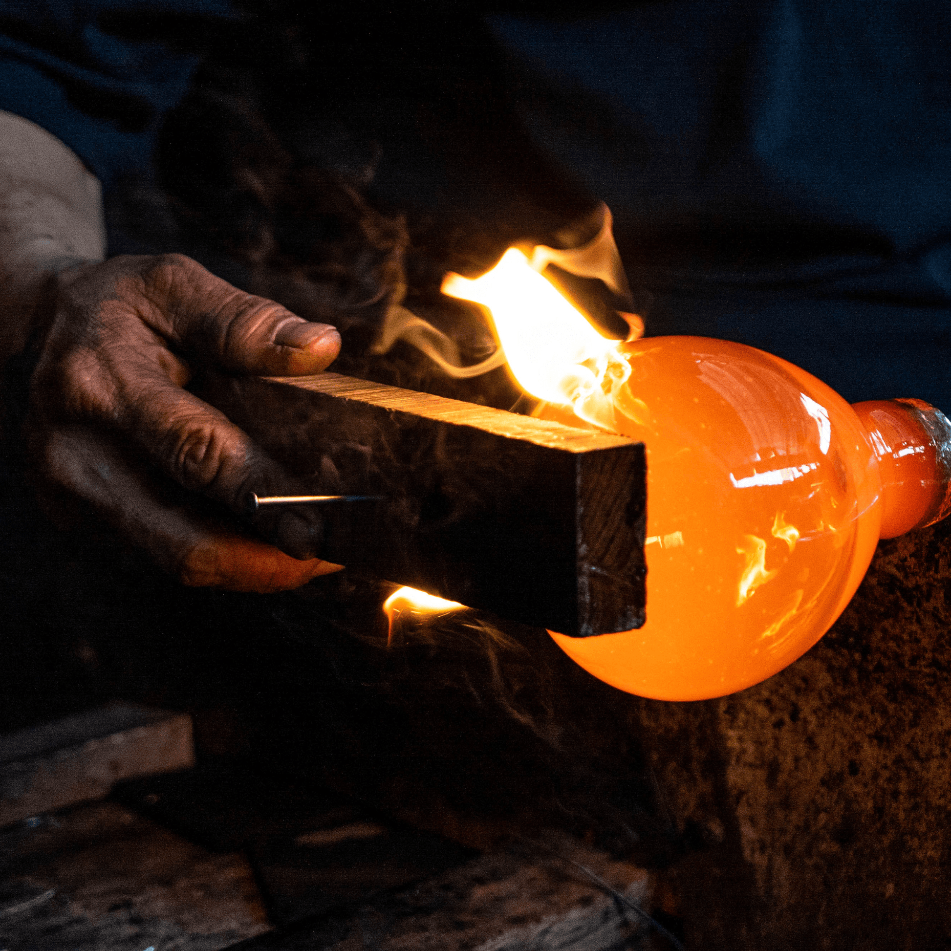 behind the scenes glass blowing