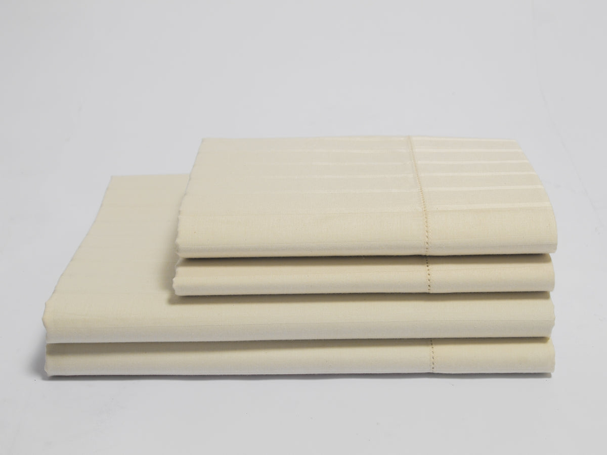 Luxury Stripe Organic Cotton Sheet Set