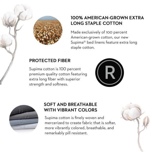 Natural Supima® Premium Cotton Sheets